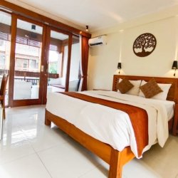 Bedroom at Pererenan Deluxe Room for long stay