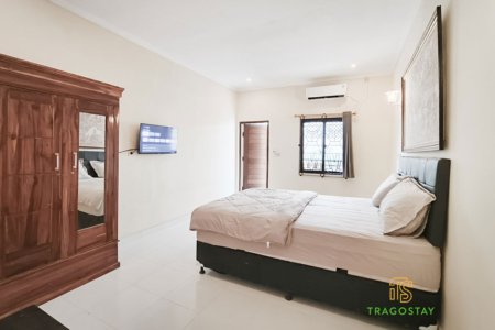 Comfortable bedroom in kost room rental Pererenan
