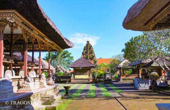 A sacred Hindu temple building at Batuan Temple, one of the top Bali places to see.