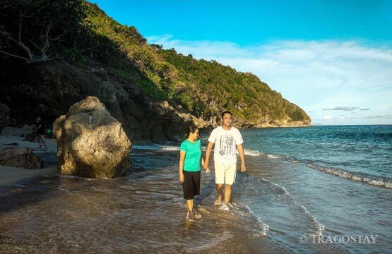 Tourists enjoy relaxation on Green Bowl Beach Bali away from the crowds.