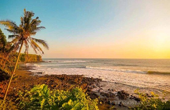 An expansive overview of Soka Beach, a popular tourist destination in Tabanan.