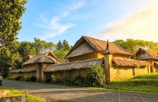 A traditional Balinese compound layout at Subak Museum Tabanan Bali.