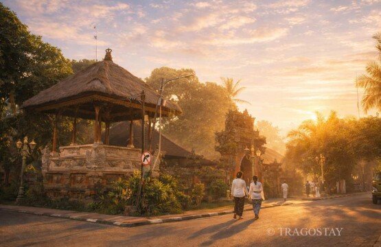 Peaceful Ubud Royal Palace Puri Saren morning vibes before the crowds arrive.