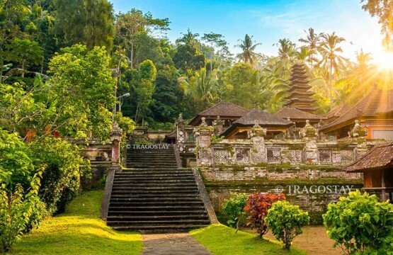 A bright morning view of the impressive terraced stone steps leading up to the main entrance of Kehen Temple.A bright morning view of the impressive terraced stone steps leading up to the main entrance of Kehen Temple.