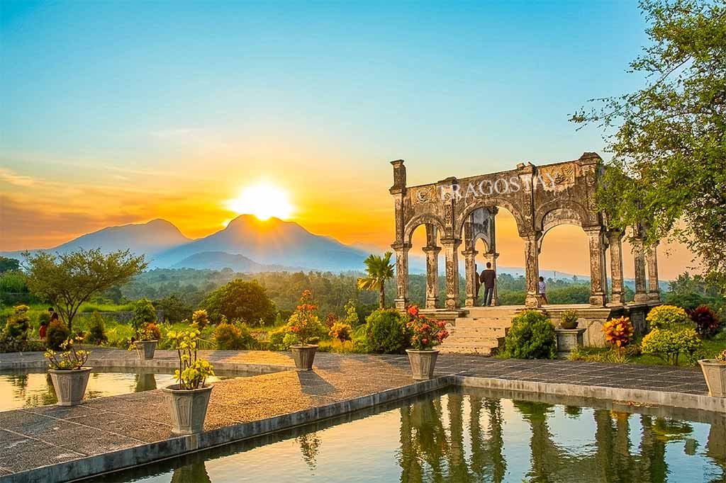 A beautiful and iconic wedding chapel building at Taman Ujung Water Palace Sukasada.