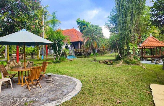 Well-maintained Tanah Wuk landscape garden near the Bali camping ground.