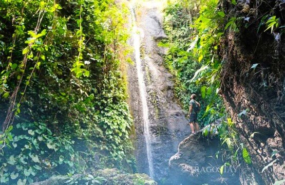 A scenic spot at Yeh Labuh Waterfall perfect for landscape and nature photography enthusiasts.