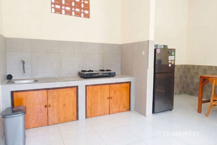 Functional separate kitchen at Bali home rental