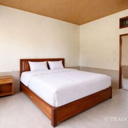 Luxury master bedroom interior at Bali home rental
